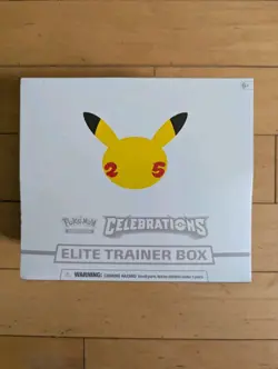 Pokemon TCG: 25th Anniversary Celebrations Elite Trainer Box 2021 Free Shipping 820650809439 - Image 1