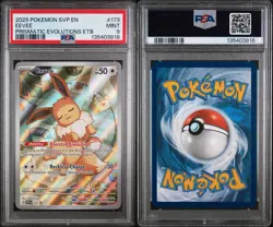 2025 POKEMON SVP EN-SV BLACK STAR PROMO #173 EEVEE PSA 9 - Image 5