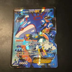Pokemon TCG Team Aqua's Kyogre-EX Double Crisis Holo Card 6/34 HP - Image 1