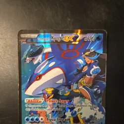 Pokemon TCG Team Aqua's Kyogre-EX Double Crisis Holo Card 6/34 HP - Image 2