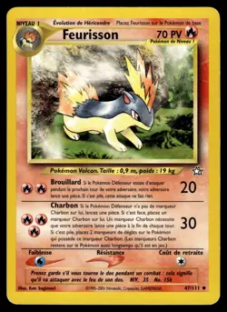 Carte Pokemon Feurisson 47/111 Neo Genesis Wizards FR - Image 1