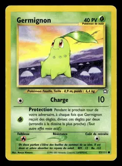 CARTE POKEMON GERMIGNON 53/111 FR COMMUNE NEO GENESIS - Image 1