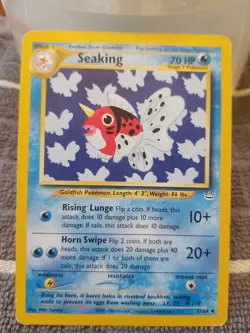 Seaking Neo Revelation 37/64 Uncommon 1995-2000 Pokemon Card TCG CCG - Image 1