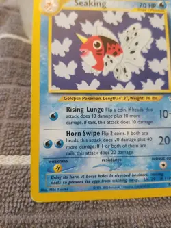 Seaking Neo Revelation 37/64 Uncommon 1995-2000 Pokemon Card TCG CCG - Image 5