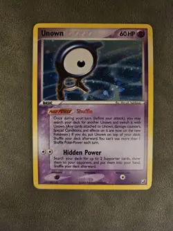 Pokemon TCG Unown (A) A/28 Holo Rare - EX Unseen Forces - NM - Image 1
