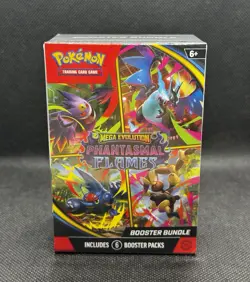 POKEMON TCG - MEGA EVOLUTIONS PHANTASMAL FLAMES - SEALED - BOOSTER BUNDLE - Image 1