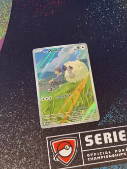 2025 Pokemon TCG Journey Together Hop’s Wooloo Illustration Rare 170/159 Holo - Image 1