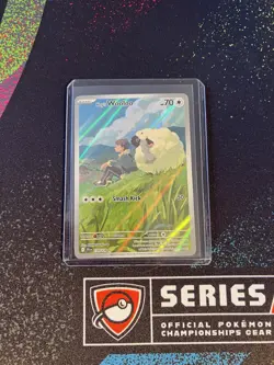 2025 Pokemon TCG Journey Together Hop’s Wooloo Illustration Rare 170/159 Holo - Image 3
