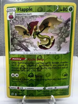 Pokemon TCG Flapple Rebel Clash 022/192 Reverse Holo Holo Rare - Image 1