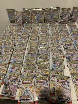 POKEMON TCG SCARLET & VIOLET PRISMATIC EVOLUTIONS PACK LOT (90) SEALED - Image 1