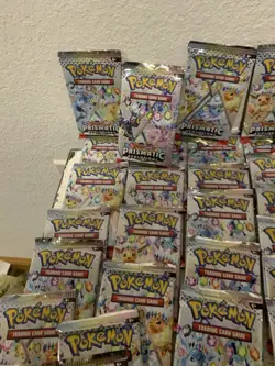 POKEMON TCG SCARLET & VIOLET PRISMATIC EVOLUTIONS PACK LOT (90) SEALED - Image 4