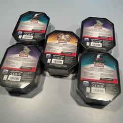 Pokemon Triple Whammy Tin Set of 5 Tyranitar Darkrai & Slaking FACTORY SEALED - Image 2