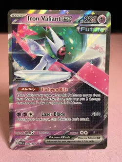 Iron Valiant ex 89/182 Double Rare Paradox Rift Pokemon TCG - Image 1