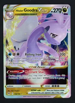 Hisuian Goodra VSTAR 136/196 Lost Origin Ultra Rare Pokemon TCG - Image 1