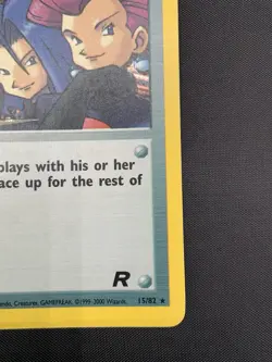 Pokemon TCG Team Rocket Holo Rare Here Comes Team Rocket! 15/82 LP - Image 5