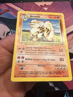 Carte Pokemon Arcanin Set De Base Wizards 23/102 Francais Vf Fr 1999 - Image 4