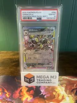 2025 Pokemon Play Price Pack Series 7 Umbreon Ex #60 PSA 10 Stamped - Image 1