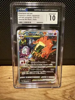 Pokemon VSTAR 2022 Special Art Rare Charizard VSTAR #212/172 CGC 10 Gem Mint - Image 1