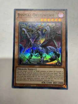 Yugioh TCG Bystial Druiswurm DABL-EN008 Super Rare Darkwing Blast 1st Edition - Image 1