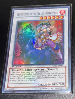 Brotherhood of the Fire Fist - Horse Prince CBLZ-EN097 Super 1st Ed NM Yugioh - Image 1