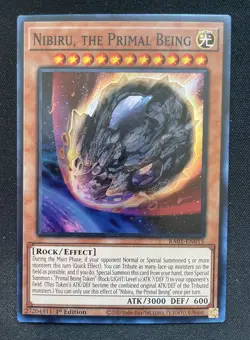 Yugioh Nibiru, The Primal Being RA01-EN015 Super Rare NM - Image 1