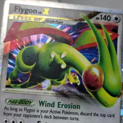 Pokemon Card Flygon Lv.X Ultra Rare Rising Rivals 105/111 HP/MP - Image 3
