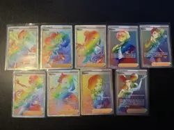 Pokemon Rainbow Trainer 9 Card Lot Collection Near Mint - Image 1