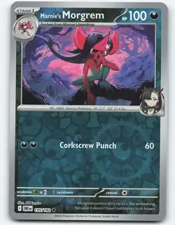Marnie's Morgrem #135/182 Reverse Holo Pokemon Card SV10: Destined Rivals - Image 1