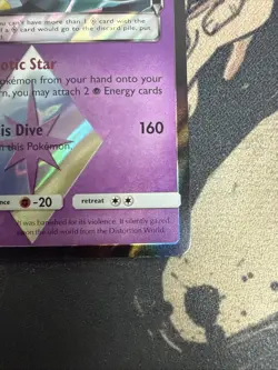 Giratina PRISM STAR Pokemon TCG Holo Card 58/156 SM Ultra Prism NM - Image 2