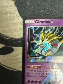 Giratina PRISM STAR Pokemon TCG Holo Card 58/156 SM Ultra Prism NM - Image 4