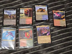 MTG "TRANSFORMERS" Cards x7 Optimus Prime,Flamewar Brash Veteran,Blaster Combat - Image 2