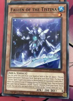 Fallen of the Tistina AGOV-EN086 1st Edition YuGiOh TCG Card - Image 1