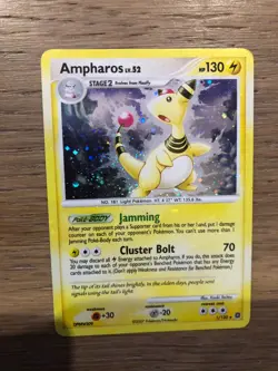 Ampharos Secret Wonders Holo Rare Pokemon Card 1/132 LP - Image 3