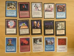 Lot Of 15 Vintage MTG Cards Unlimited Antiquities Legends Dark - Image 1