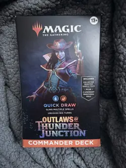 Magic The Gathering Outlaws of Thunder Junction Commander Deck Quick Draw MTG - Image 1