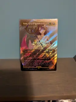 Yuna, Grand Summoner (Borderless) (Surge Foil) Commander: Final Fantasy Foil - Image 1