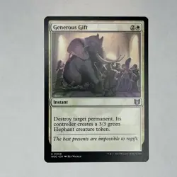 Generous Gift 68 NM Normal U Commander: Wilds of Eldraine MTG - Image 1