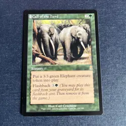 Magic the Gathering MTG - Call of the Herd - Odyssey - EX - Image 1