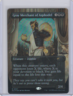 MTG SLC Gray Merchant of Asphodel Encyclopedia Countdown Secret Lair FOIL - Image 1