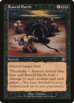 4x Rancid Earth - LP - Odyssey Block - SPARROW MAGIC mtg - Image 1