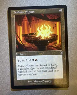 Rakdos Signet (Retro Frame) #156 (NM) Brothers' War BRC Magic MTG - Image 1