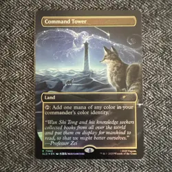 FOIL - Command Tower AVATAR Airbender Borderless Rainbow MTG Secret Lair (7063) - Image 1