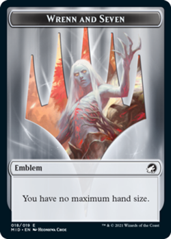 Emblem - Wrenn and Seven Light Play, English Magic the Gathering MTG Innistrad: - Image 1