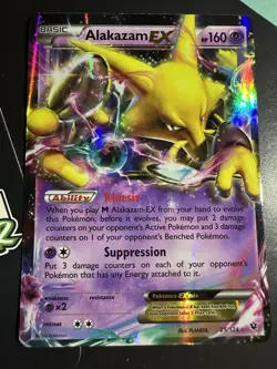Alakazam EX 25/124, Holo, XY Fates Collide, Pokemon TCG, Ultra Rare, 2016, NM - Image 2