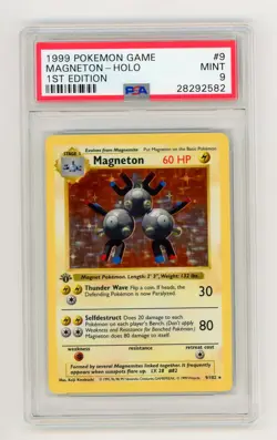Magneton 1999 Pokemon Base Set 1st Edition PSA 9 #9 - Image 1
