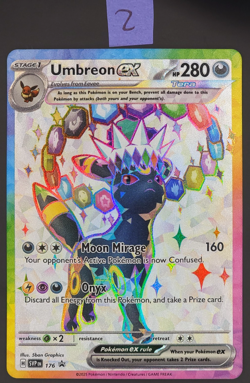 Umbreon ex 176 Promo Pokemon TCG Prismatic Evolutions NM - Image 1