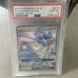 Gardevoir GX 2019 Pokemon Sun & Moon Hidden Fates Full Art #SV75 PSA 10 Gem Mint - Image 2