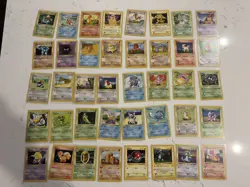 Lot of 40 Pokemon 1999 Base Set Shadowless Cards- Near Mint/ Light Play LOT #18 - Image 1