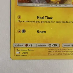 Pokemon TCG McDonalds 25th Anniversary Holo Pikachu 25/25 Rare - Image 3
