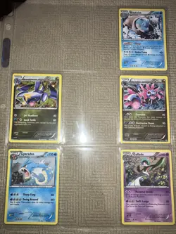 Pokemon Black And White Plasma Lot Of 5 Holo Blastoise Garchomp Gyarados NM - Image 1